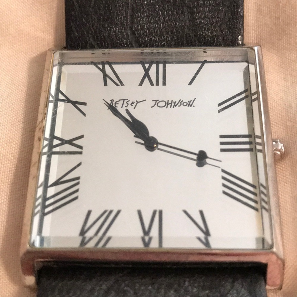 Betsey Johnson Dark Floral Watch